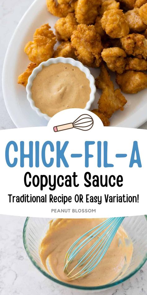 Copycat Chick-Fil-A Sauce Chick Fil A Sauce Recipe, Copycat Chick Fil A Sauce, Copycat Chick Fil A Nuggets, Chick Fil A Recipe Copycat, Chick Fil A Recipe, Chick Fil A Nuggets, Mustard Bbq Sauce, Copycat Chick Fil A, Frozen Chicken Nuggets