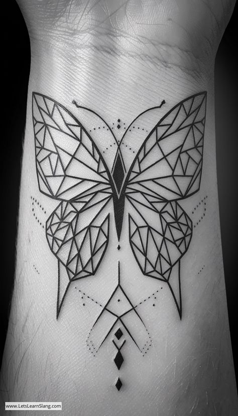 Intricate Geometric Butterfly Outline Wrist Tattoo Celtic Butterfly Tattoo, Geometric Tattoo Outline, Unique Tattoo Ideas For Women, Women Tattoo Inspiration, Bestie Trip, Celtic Butterfly, Tattoo Ideas For Females, Next Tattoo Ideas, Butterflies Symbolize