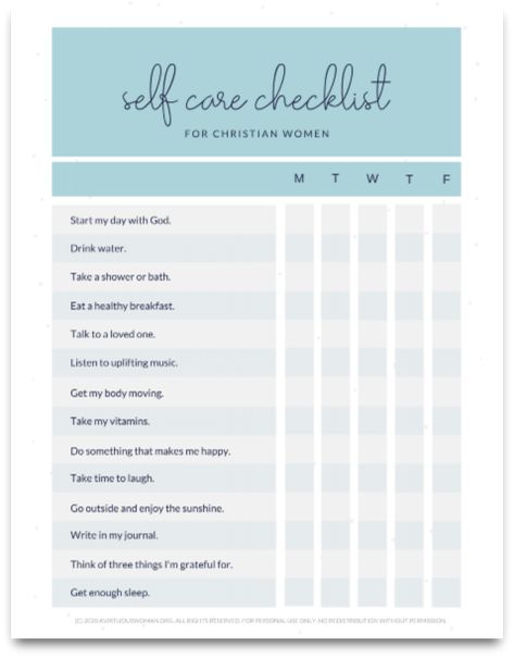 Tips to Make it through the day as a stay at home mom, plus grab my free printable self care checklist for Christian women. @ AVirtuousWoman.org #selfcare #christianwomen #proverbs31 Christian Self Care Checklist, Christian Checklist, A Virtuous Woman, Self Care Checklist, Take Time For Yourself, Proverbs 31 Ministries, Virtuous Woman, Printable Checklist, Time For Yourself