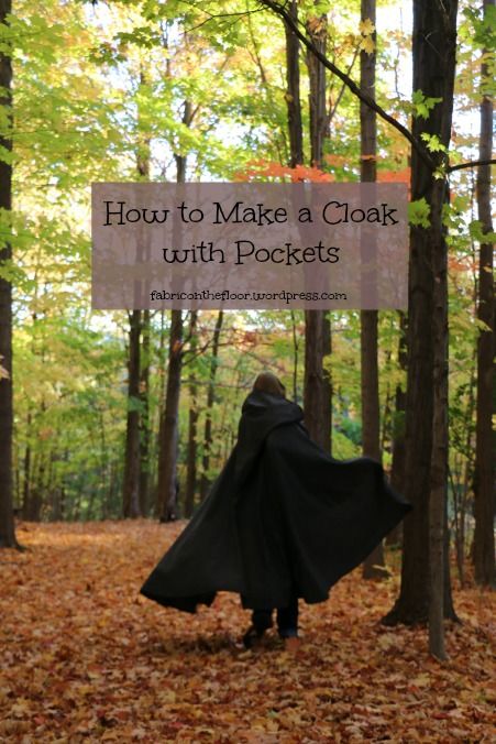 How to Make a Cloak with Pockets – fabric on the floor Full Circle Cloak Pattern, Wool Cloak Pattern, How To Sew A Cloak, How To Make A Cloak With Hood, Ranger Cloak Pattern, Cloak Sewing Pattern Free, How To Make A Cloak, Cloak Pattern Free, Assassins Outfit