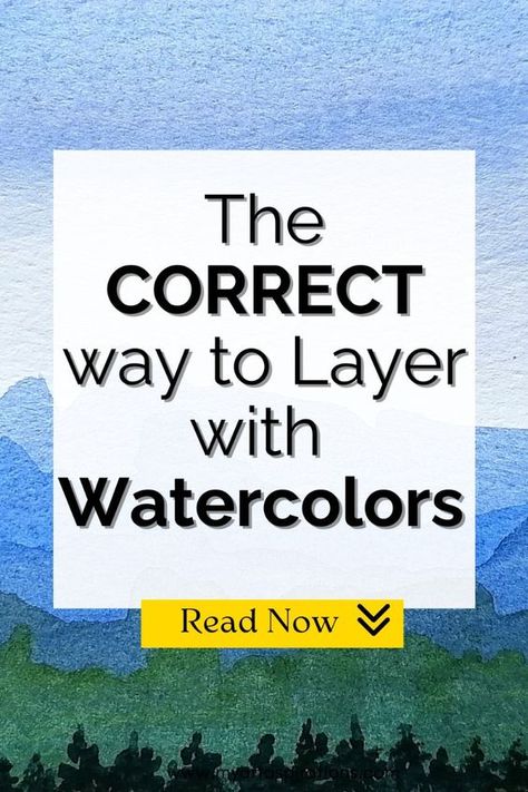 Layering is one of the foundational techniques to watercolor painting. Learn the why you should layer and the correct way to do it! Learn more below: Watercolor Layering Tutorials, Watercolours Painting Ideas, Watercolor Techniques Tutorial, Watercolor Pencils Techniques, Basic Watercolor, Watercolor Art Face, Water Coloring, Learn Watercolor Painting, Art Tutorials Watercolor