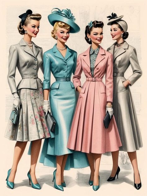 Womans 50s Fashion, Elegant 50s Dress, 1955 Womens Fashion, 1950s Female Fashion, 1950s Business Woman, Trad Housewife, 1950s Fashion Women Outfits, Breakfast At Tiffany's Outfits, 50s Outfits For Women