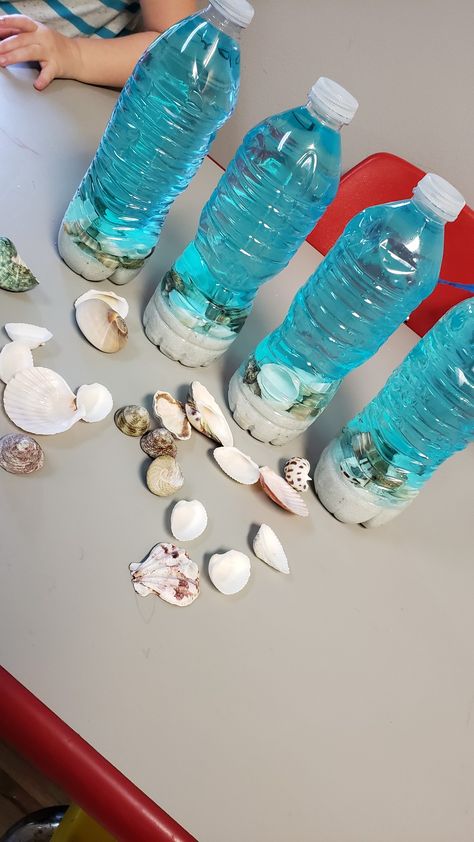 Breaker Rock Beach, Scuba Vbs, Ocean Theme Preschool, Under The Sea Crafts, Sea Activities, Nursery Activities, Rock Beach, Vbs 2024, Sensory Bottles