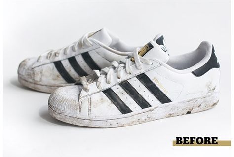 How To Clean Your Sneakers | GQ Capstone Wardrobe, Shoe Cleaning Hacks, Clean White Leather Shoes, Clean White Shoes, Cleaning Sneakers, Cleaning Shoes, Clean White Leather, How To Clean White Shoes, Adidas White Shoes