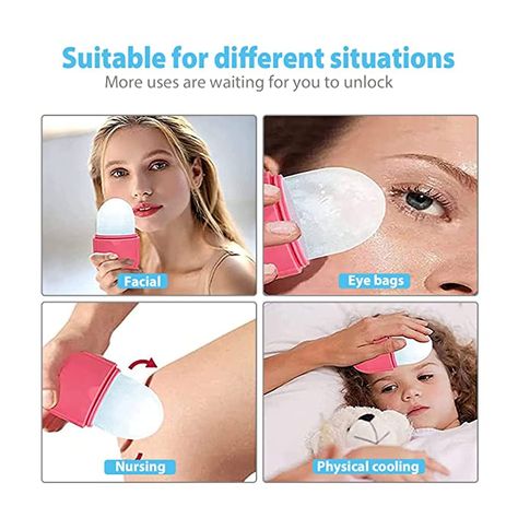 Amazon.com: Ice Face Roller, Ice Roller for Face and Eye, Reusable Beauty Ice Facial Roller for Face Skin Care Silicone Ice Stick Face Ice Mould Icing Tool, Gifts for Her : Beauty & Personal Care Ice For Face, Gifts For Her 2022, Ice Facial Roller, For Brightening Skin, For Face Skin Care, Ice Face Roller, Massage Your Face, Organic Mascara, Ice Roller For Face