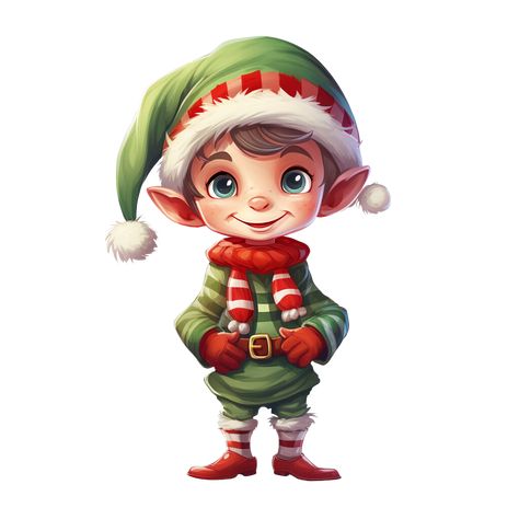 Christmas Characters Drawings, Cute Elf Drawing, Christmas Elf Drawing, Christmas Elf Art, Christmas Elf Clipart, Elf Illustration, Elf Cartoon, Elf Clipart, Elf Drawings