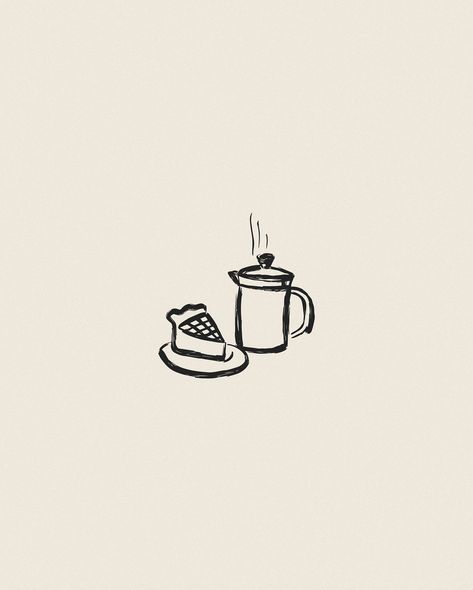 Cute café themed illustration collection ☕️ 165 line art icons available in my @creativemarket shop Coffee Drawings Simple, Cute Product Design, Cafe Illustration Drawing, Coffee Drawing Ideas, Coffee Table Illustration, Bagel Doodle, Hygge Cafe, Tea Doodle Art, Coffee And Cake Illustration