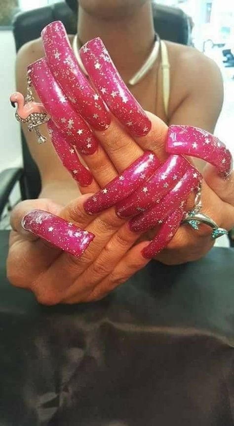 Curvy Nails, Hump Nails, Long Curved Nails, Ugly Nails, Long Red Nails, Bad Nails, Long Fingernails, Makeup Nails Designs, Curved Nails