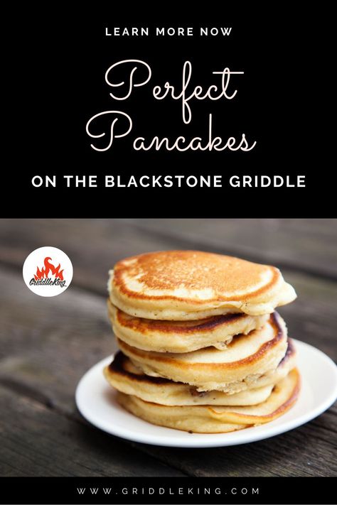 Perfect Pancakes on the Blackstone Griddle Pancakes On Griddle, What To Make On A Griddle, Black Stone Pancakes, Blackstone Pancake Recipe, Pancakes On The Blackstone, Pancakes On Blackstone Griddle, Blackstone Pancakes, Blackstone Breakfast Ideas, Blackstone Breakfast