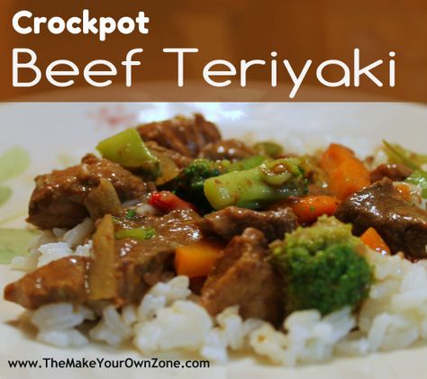 Beef Tip Recipes Crockpot, Crockpot Steak Recipes, Sirloin Recipes, Teriyaki Steak, Beef Teriyaki, Slow Cooker Asian, Beef Tip Recipes, Chinese Beef, Crockpot Steak