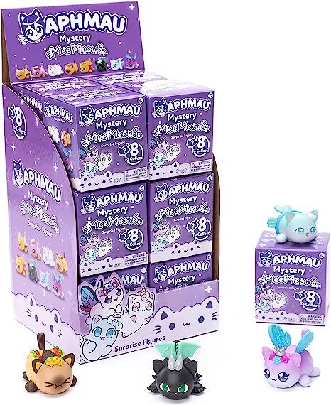 Amazon.com: Aphmau | Collectible Cats - Mystery MeeMeows 12-Piece Party Pack; Wildly Popular; Collect Them All! : Toys & Games Aphmau Meemeows, Fairy Cat, Donut Cat, Mermaid Cat, Female Led, Christmas Cards Kids, Cute Surprises, Cats Case, Moose Toys