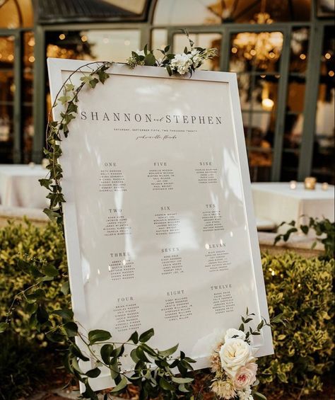 Simple Seating Chart Ideas, Wedding Seating Chart Simple, Simple Seating Chart Wedding Ideas, Small Wedding Seating Chart, Dancing Romantic, Simple Seating Chart, Blue Reception, End Of Summer Party, Stationery Ideas