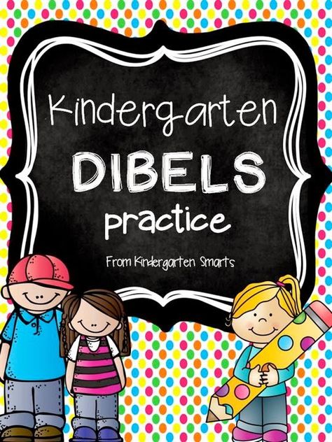 Kindergarten DIBELS Practice with printable worksheets Dibels Kindergarten, Dibels Practice, Student Checklist, Kindergarten Assessment, Word Flashcards, Letter Practice, Reading Specialist, Kindergarten Ela, Cvc Word