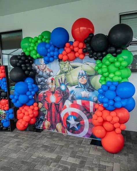 DIY Marvel Balloon Garland Arch Kit / Birthday, Iron Man, Black, Green, Red, Blue, Hulk, Captain America, Thor, Kids Party Modern Avengers Party, Avengers Birthday Backdrop, Avengers Balloon Arch, Marvel Balloon Arch, Marvel Balloon Garland, Avengers Balloon Garland, Superhero Balloon Garland, Marvel Themed Birthday Party, Marvel Avengers Birthday Party