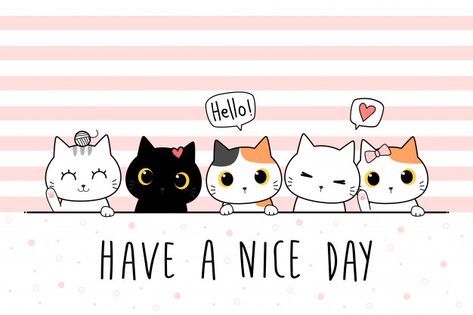 Doodle Wallpaper, Wallpaper Cover, Gatto Carino, Baby Heart, Cartoon Doodle, Kid Fonts, Family Cartoon, Cute Wallpaper For Phone, Cat Wallpaper