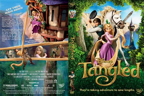 Dvd Covers Free: Tangled Movie Dvd Cover, Cover Dvd Design, Dvd Covers Printable, Film Layout, Disney Princess Printables, Dvd Cover Design, Cover Dvd, Tangled 2010, Film Cover