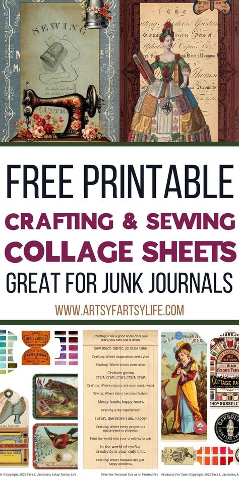 Elevate your journaling game with our free, sewing-themed printable pages. Ephemera Printables Free, Free Printable Artwork, Digital Printables, Decoupage Tissue Paper Sewing Ephemera Free Printables, Free Digital Paper Printable, Sewing Journal Printable Free, Free Steampunk Printables, Free Ephemera Printables, Junk Journal Embellishments Ephemera, Decoupage Paper Printable Free, Free Collage Printables, Vintage Design For Scrapbook Printable