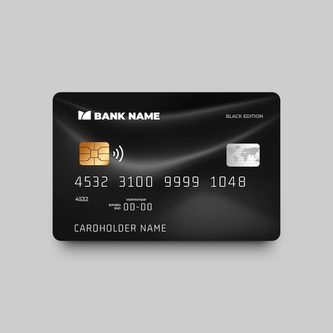 Bank Card Aesthetic, Credit Card Design Aesthetic, Black Card Credit, Credit Card Aesthetic, Bank Card Design, Business Card Design Black, Anniversary Banner, Credit Card Design, Company Business Cards