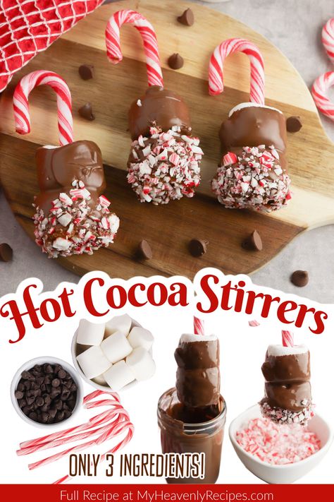 Crafty Morning - Hot Chocolate Stirrers...such a cute idea... Christmas Hot Chocolate Gifts, Hot Chocolate Gift Basket, Chocolate Stirrers, Hot Chocolate Bar Party, Christmas Gift Exchange Ideas, Christmas Hot Chocolate Bar, Hot Chocolate Treats, Hot Cocoa Party, Cheap Christmas Gift