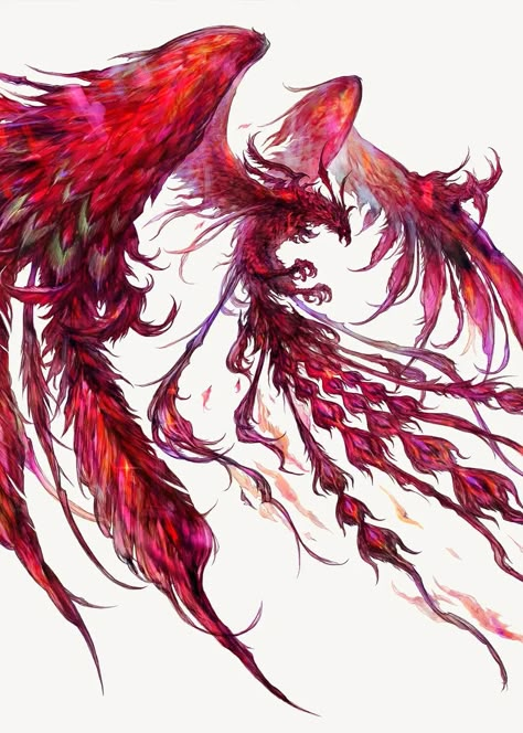 Phoenix Final Fantasy Xvi, Phoenix Ff16, Mythical Beasts Art, Fantasy Dragon Concept Art, Vita Carnis Creatures, Kazuya Takahashi, Monsters Artwork, Dragon And Phoenix Art, Fantasy Demon Art