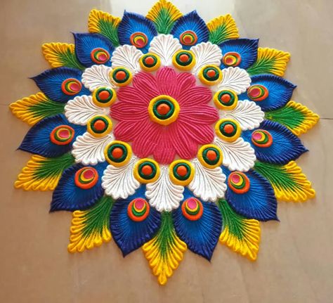 Simple And Easy Rangoli Designs, Diwali Special Rangoli Design, Simple And Easy Rangoli, Diwali Rangoli Designs, Easy Rangoli Designs Videos, Very Easy Rangoli Designs, Rangoli Designs Photos, Rangoli Designs Simple Diwali, Easy Rangoli Designs Diwali