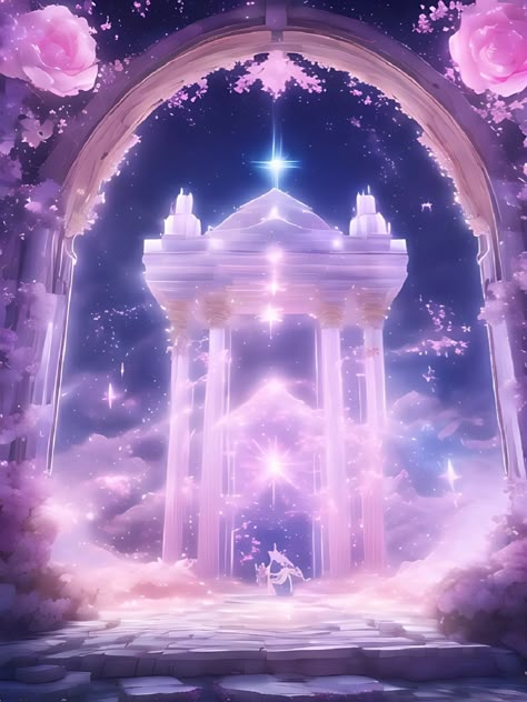 Purple Castle, Dance Background, Bg Design, Fantasy City, Fantasy Places, Fantasy Art Landscapes, Fantasy Concept Art, Ethereal Art, Dreamy Art