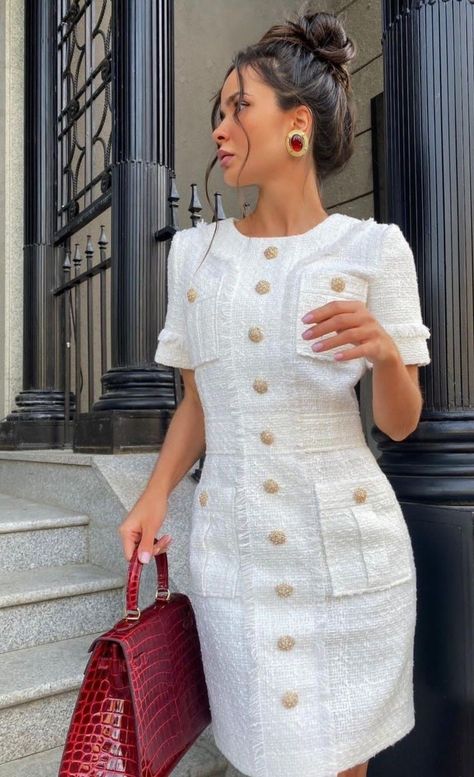 Casual Chic Outfit Summer, Classic Outfits For Women, Chic Dress Classy, Classy Outfits For Women, Stylish Short Dresses, Classic Style Outfits, Professional Outfits Women, Office Dresses For Women, Work Dresses For Women