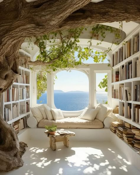 13 Things I Found on the Internet Today (Vol. 660) Tree House Living Room, Inspire Me Home Decor, Design Apartment, Ancient Tree, Dream House Rooms, Beautiful Interior Design, Design Room, Dream House Interior, Beach Villa