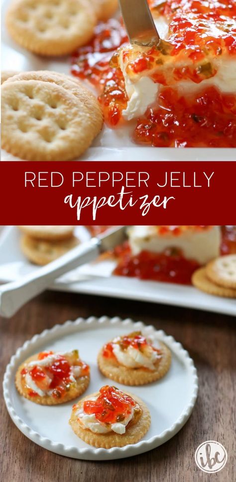 Bell Pepper Jelly Recipe, Red Pepper Jelly Recipe Easy, Red Appetizers Appetizer Ideas, Red Pepper Jelly Recipe Appetizers, Hot Pepper Jelly Recipe Appetizers, Pickling Okra, Jarring Recipes, Red Pepper Jelly Appetizer, Best Pepper Jelly Recipe