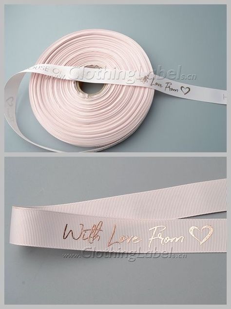 Personalized Packaging Ideas, Ribbon Packaging, Branded Ribbon, Pink Packaging, Etsy Packaging, Paper Bag Design, Package Ideas, Gift Wrapping Inspiration, Packaging Ideas Business