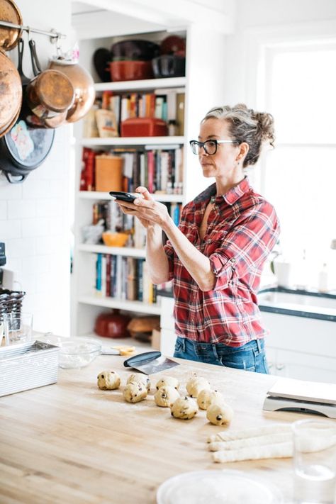 My Beauty Uniform: Zoë François | Cup of Jo Zoe Francois Recipes, Zoe Francois, Zoe Bakes, Beauty Uniform, Personal Uniform, Wild Curly Hair, Beauty Uniforms, Cup Of Jo, Celebrity Chef