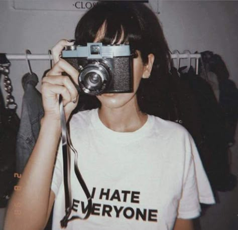 Buy I Hate Everyone Tee with Low Price & High Quality guaranteed. Free Shipping Worldwide! Also Shop For Aesthetic Clothing, Tumblr Outfits, Artsy and More! Tipografi 3d, 2014 Tumblr, Grunge Tumblr, I Hate Everyone, Fotografi Vintage, Hate Everyone, Different Aesthetics, Grunge Vibes, Tumblr Outfits