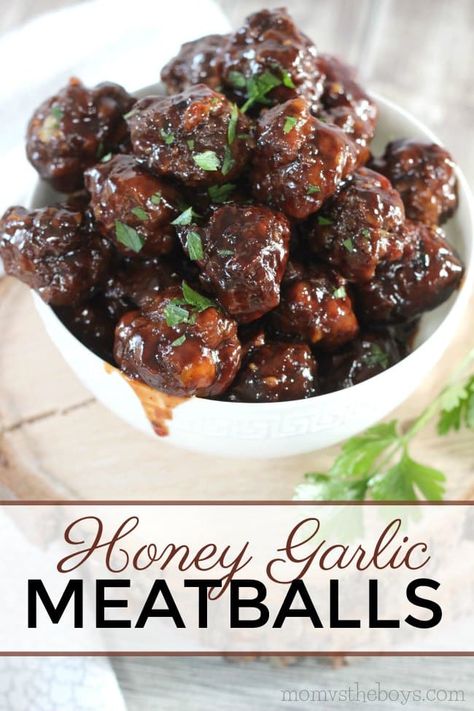 Homemade Honey Garlic Sauce, Honey Garlic Meatballs, Garlic Meatballs, Meatball Recipes Easy, Honey Garlic Sauce, Minced Meat, Honey Garlic, Garlic Sauce, Meatball Recipes