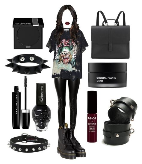 Metalic Outfits Ideas, Metal Girl Outfit, Black Metal Fashion, Koh Gen Do, Cute Dresses For Party, Clueless Outfits, Alt Outfits, Stitch Clothes, Dark Outfits