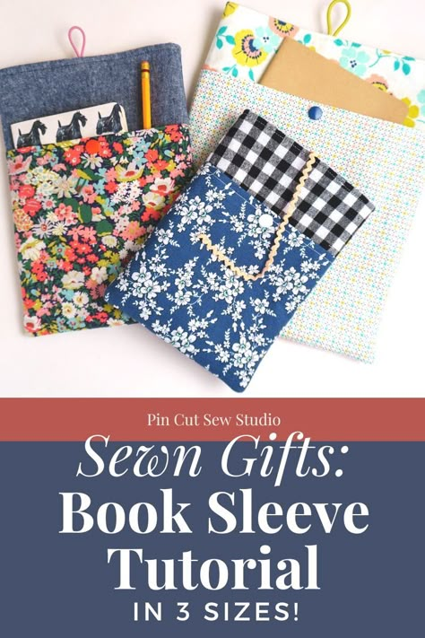 Kindle Bag Pattern, Book Bag Sewing Pattern Free, Book Cozy Pattern, Book Pouch Sewing Pattern Free, Book Bag Pattern Free, Fabric Book Pouch, Free Book Sleeve Sewing Pattern, Kindle Sewing Pattern, Kindle Covers Diy Free Pattern