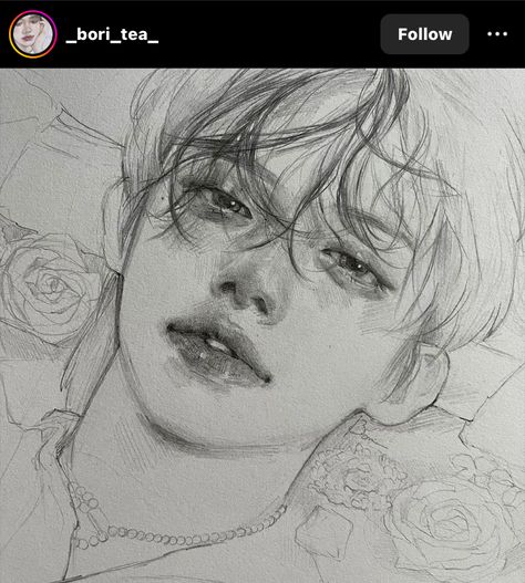 Realistic Sketch, Kpop Art, Art Tools Drawing, Kpop Drawings, Easy Drawings Sketches, Txt Yeonjun, Art Drawings Sketches Creative, Dessin Adorable, Realistic Art