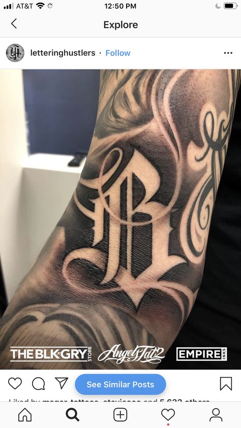 Big Number Tattoo, Big Lettering Tattoo, Lettering Tattoos Men, Stay Dangerous Tattoo, Forearm Tattoo Lettering, Negative Space Tattoo Lettering, Lettering Numbers Tattoo, Lettering Hand Tattoo, Rr Tattoo