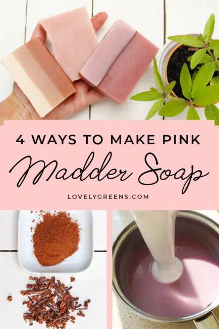 Red Clover Soap Recipe, Rose Petal Soap Diy, Rose Petal Soap Melt And Pour, Natural Soap Colorants, Homemade Lip Balm Recipe, Rose Cold Process Soap, Pink Soap Bar, Easy Soap Recipes, Pink Soap