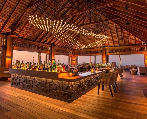 Coco Bar Beach Restaurant Design, Beach Resort Design, Rooftop Restaurant Design, Luxury Safari Lodge, Modern Restaurant Design, Resort Ideas, Outdoor Restaurant Design, Sosua, Bar Sala