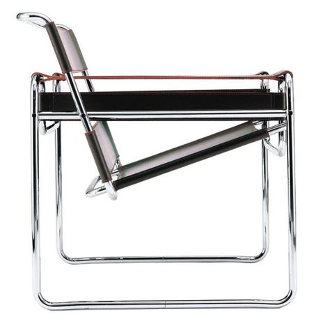 Marcel Breuer Wassily Chair, Cowhide Upholstery, Steel Furniture Design, Wassily Chair, Iconic Furniture, Deco Originale, Bauhaus Design, Marcel Breuer, Steel Chair