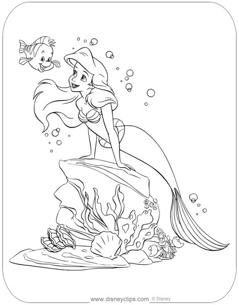 Little Mermaid Coloring Pages, Ariel Coloring Pages, Adult Coloring Pages Free Printable, Easy Coloring Pages For Kids, Mermaid Coloring Book, Coloring Pages Aesthetic, Pages Aesthetic, Disney Princess Colors, Spiderman Coloring