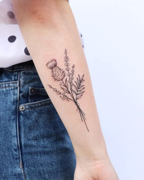 Thistle Tattoo Black, Thistle Flower Tattoo, Scotland Tattoo, Scottish Thistle Tattoo, Scottish Tattoo, Scottish Tattoos, Thistle Tattoo, Related Tattoos, Germany Fashion