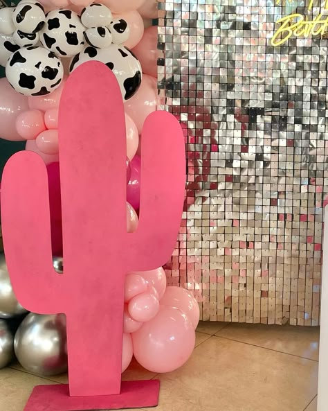 Cowgirl || Birthday || Party 🌵🪩 - #cowgirl #cactus #cactusdecor #ballooncowgirl #cowgirlballoons #cowgirldecoration #vaquerastyle #decoracionvaquera #cowgirlstyle #cowgirls #discoparty #discodecoration #decorationdisco #discoparty Disco Cowgirl Trunk Or Treat, Cowgirl Trunk Or Treat Ideas, Barbie Cowboy Party, Pink Cowgirl Party Adult, Pink Cowgirl Disco Party, Disco Cowgirl Party Backdrop, Pink Cowgirl Birthday Party Aesthetic, Barbie Cowgirl Party, Cowgirl Decorations Party