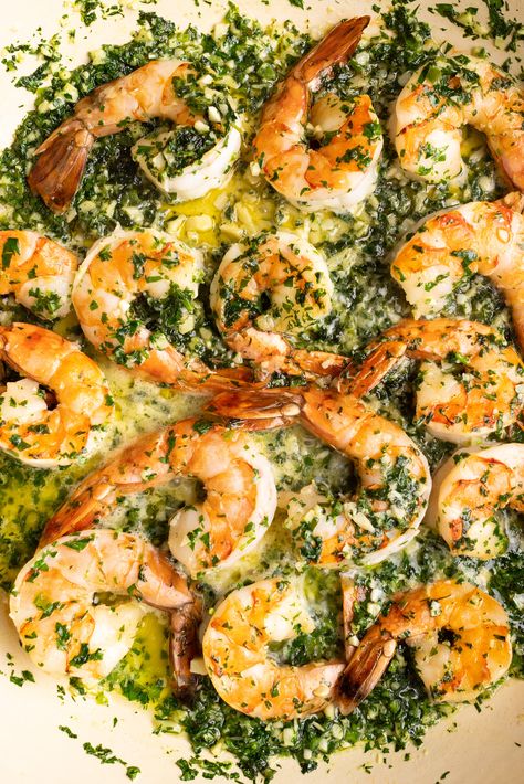 Shrimp in Garlic Sauce Shrimp With Garlic Sauce, Garlic Shrimp Appetizer, Garlic And Herb Sauce, Shrimp In Garlic Sauce, Small Shrimp Recipes, Shrimp With Garlic, Buttery Shrimp, Garlic Shrimp Pasta, 30 Minute Meals Easy