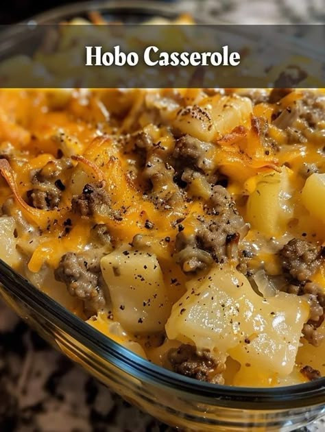 Heavenly Recipes Beef And Potato Casserole, Hobo Casserole, Cream Of Potato Soup, Hamburger Meat Recipes, Potatoe Casserole Recipes, Beef And Potatoes, Beef Casserole Recipes, Creative Recipes, Hamburger Meat