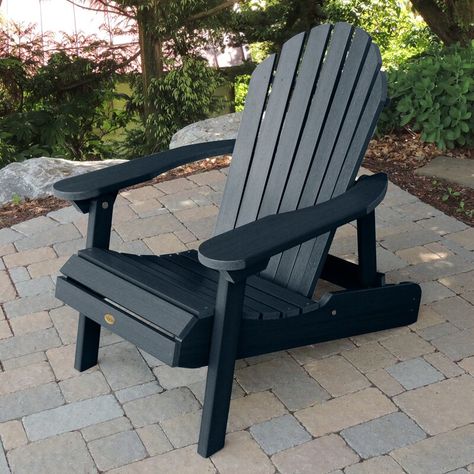 Longshore Tides Camacho Plastic Adirondack Chair & Reviews | Wayfair Folding Adirondack Chairs, Plastic Adirondack Chairs, Perfect Chair, Adirondack Chairs, Adirondack Chair, Outdoor Design, Rustic Furniture, Nantucket, Outdoor Seating