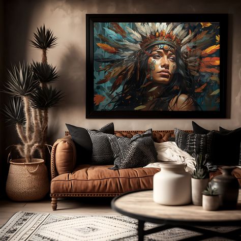 American Indian Art, Native American Poster/Native American Wall Art, Modern Wall Art, Shaman Art Print, Bohemian Wall Art, Indian Art, Art Modern Native American Decor, Indigenous Home Decor, Native American Bedroom Decor, Native American Furniture, Native American Decorating Ideas, Native American Bedroom Ideas, Boho Luxe Living Room, Native American Living Room, Native American Poster