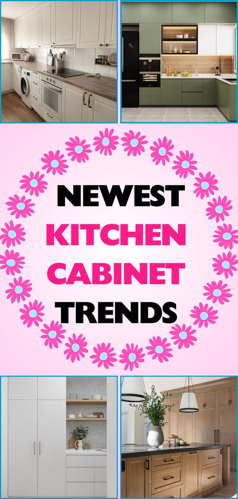 Discover the newest kitchen cabinet trends that transform your kitchen with style and functionality. Explore a range of designs that fit modern and classic tastes. Cheapest Kitchen Cabinets, Kitchen Cabinet Countertop Combinations, Modern Kitchen 2024, 2025 Kitchen Cabinet Trends Color, Popular Kitchen Cabinets, Kitchen Trends 2025 Interior Design, 2025 Kitchen Cabinet Trends, Kitchen Cabinet Redo, 2025 Kitchen Trends