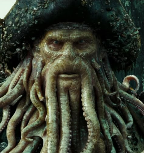 Davy Jones Pirates, Davey Jones, Hector Barbossa, Kaptan Jack Sparrow, Pirate Tattoo, Sea Queen, The Kraken, Creepy Tattoos, Davy Jones