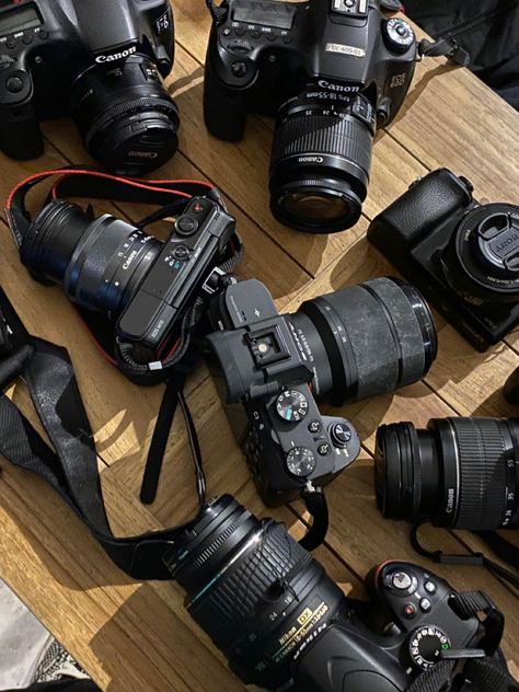 Camera Equipment Aesthetic, Camera Canon Aesthetic, Photography Manifestation, Sony Camera Aesthetic, Videographer Aesthetic, Life Aesthetic Photography, Canon Camera Aesthetic, Rune Kristiansen, Photography Aesthetic Camera